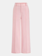 Lace Panel Cap Sleeve Blouse & Pants Set