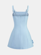 3D Floral A-Line Cami Mini Dress