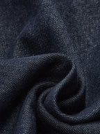 Denim Belted Halter Neck Midi Dress