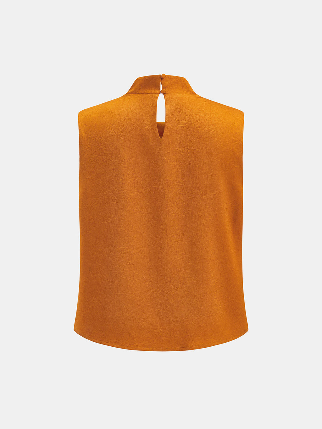 Cowl Neck Sleeveless Satin Blouse