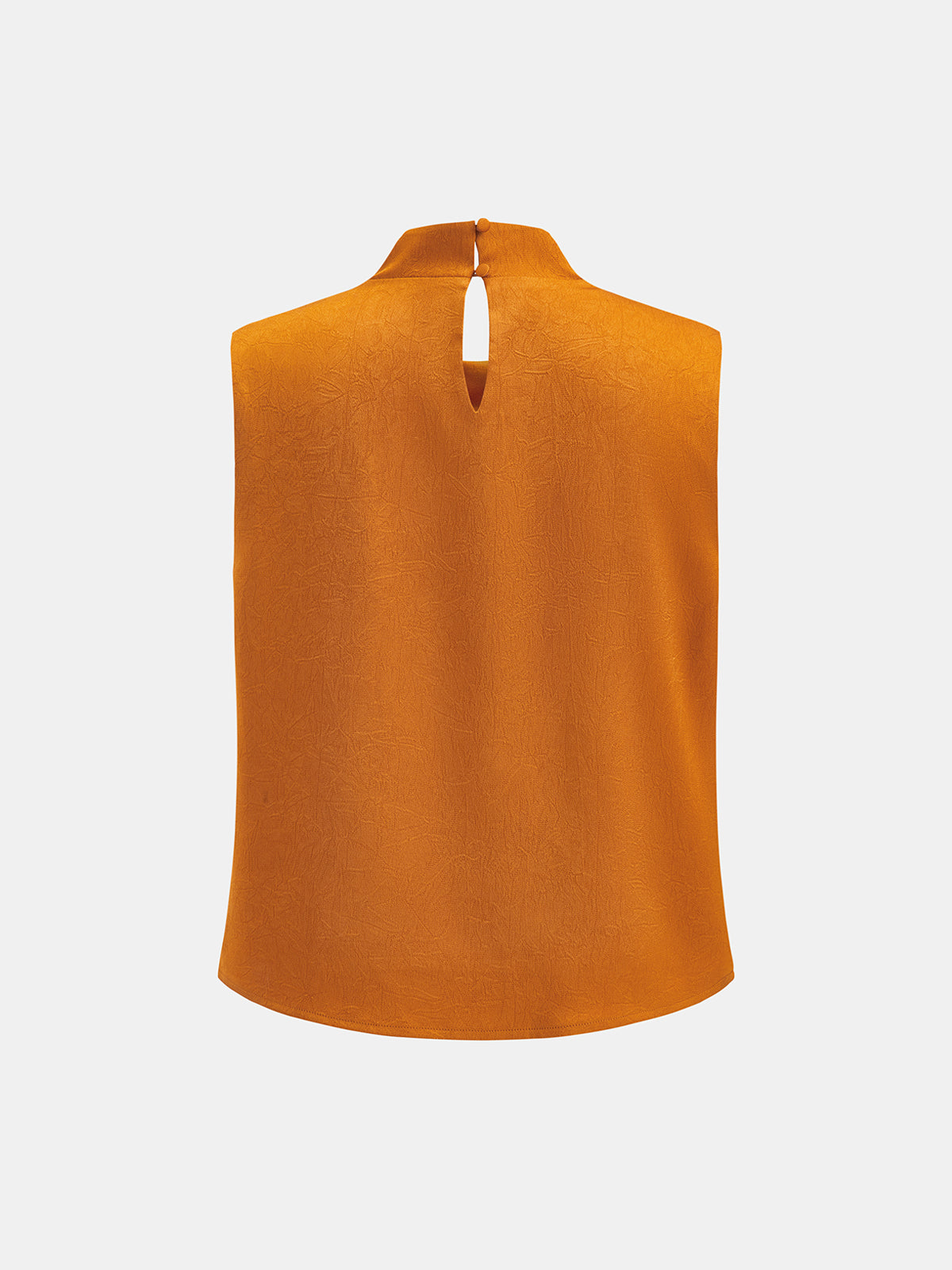 Cowl Neck Sleeveless Satin Blouse