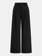 Tie-Back Satin Top & Pleated Pants Set