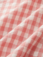 Off Shoulder Ruffle Gingham Mini Dress