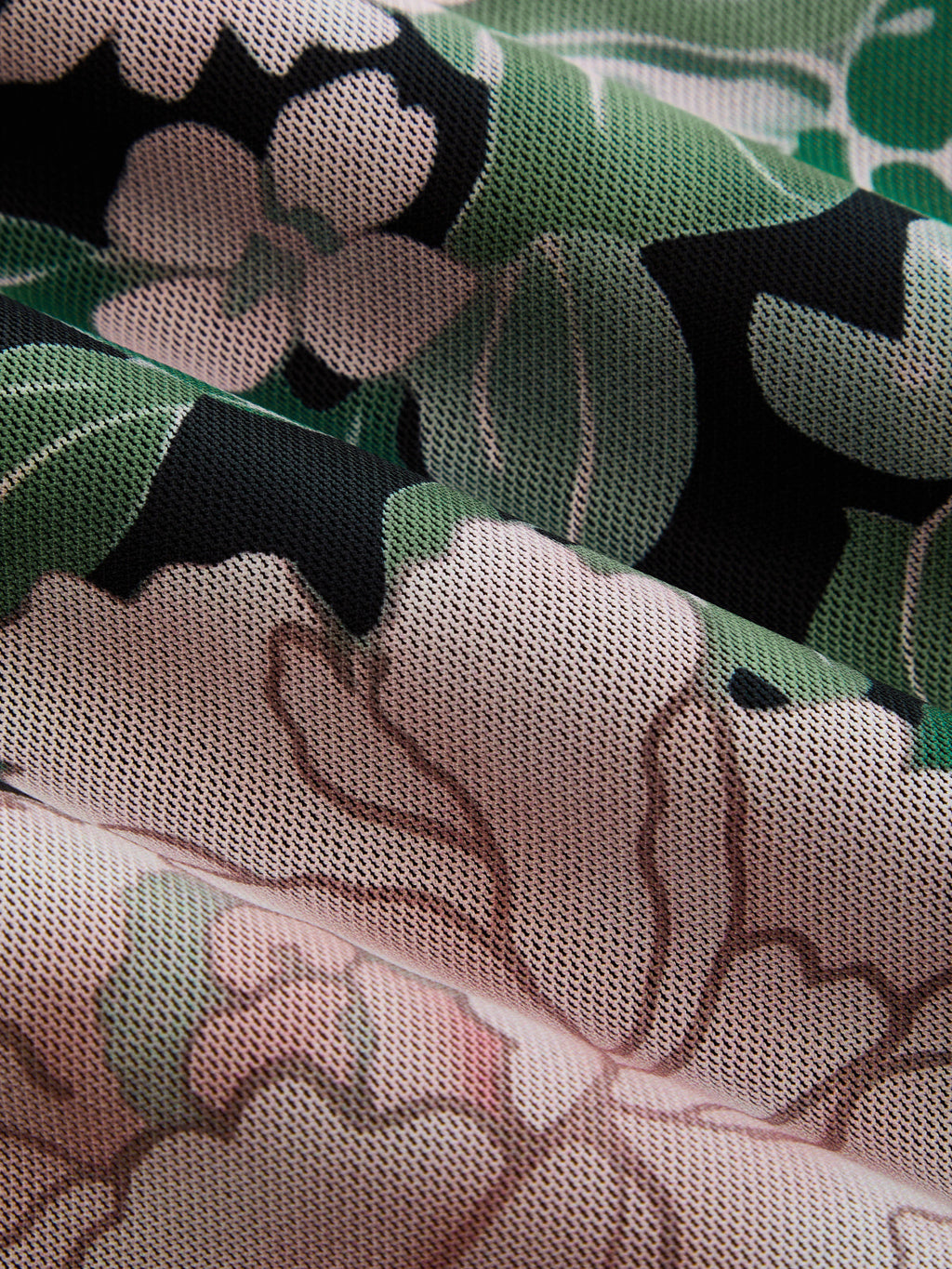 Floral Print Mandarin Collar Keyhole Dress