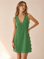 Amber Detail Cut-Out Mini Dress