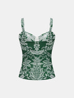 Paisley Print Sweetheart Cami Top
