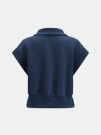 Half Zip Polo Casual Sweatshirt