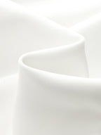 Scallop V Neck Pleated Hem Mini Dress