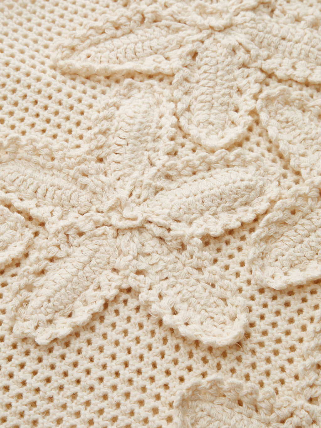 3D Floral Crochet Halter Knit Top