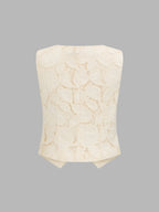 Guipure Lace Two Piece Shorts Set