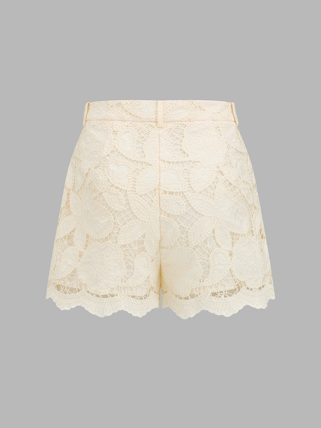 Guipure Lace Two Piece Shorts Set
