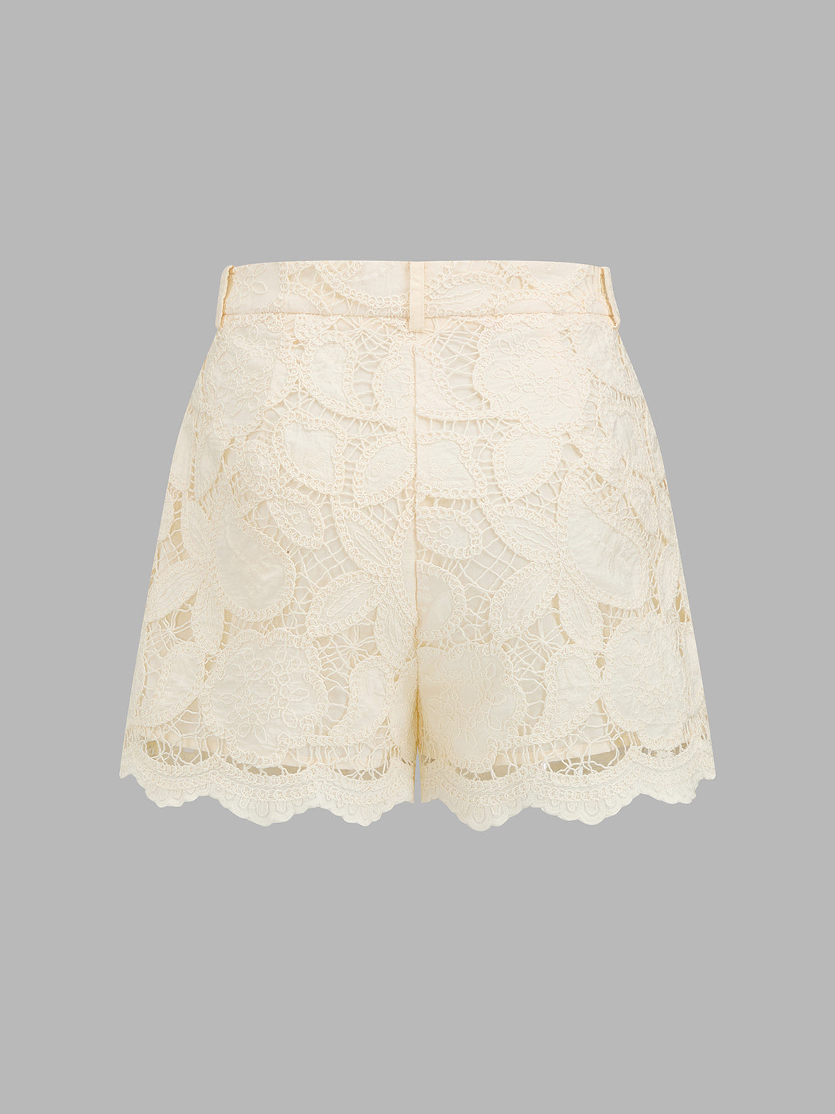 Guipure Lace Two Piece Shorts Set
