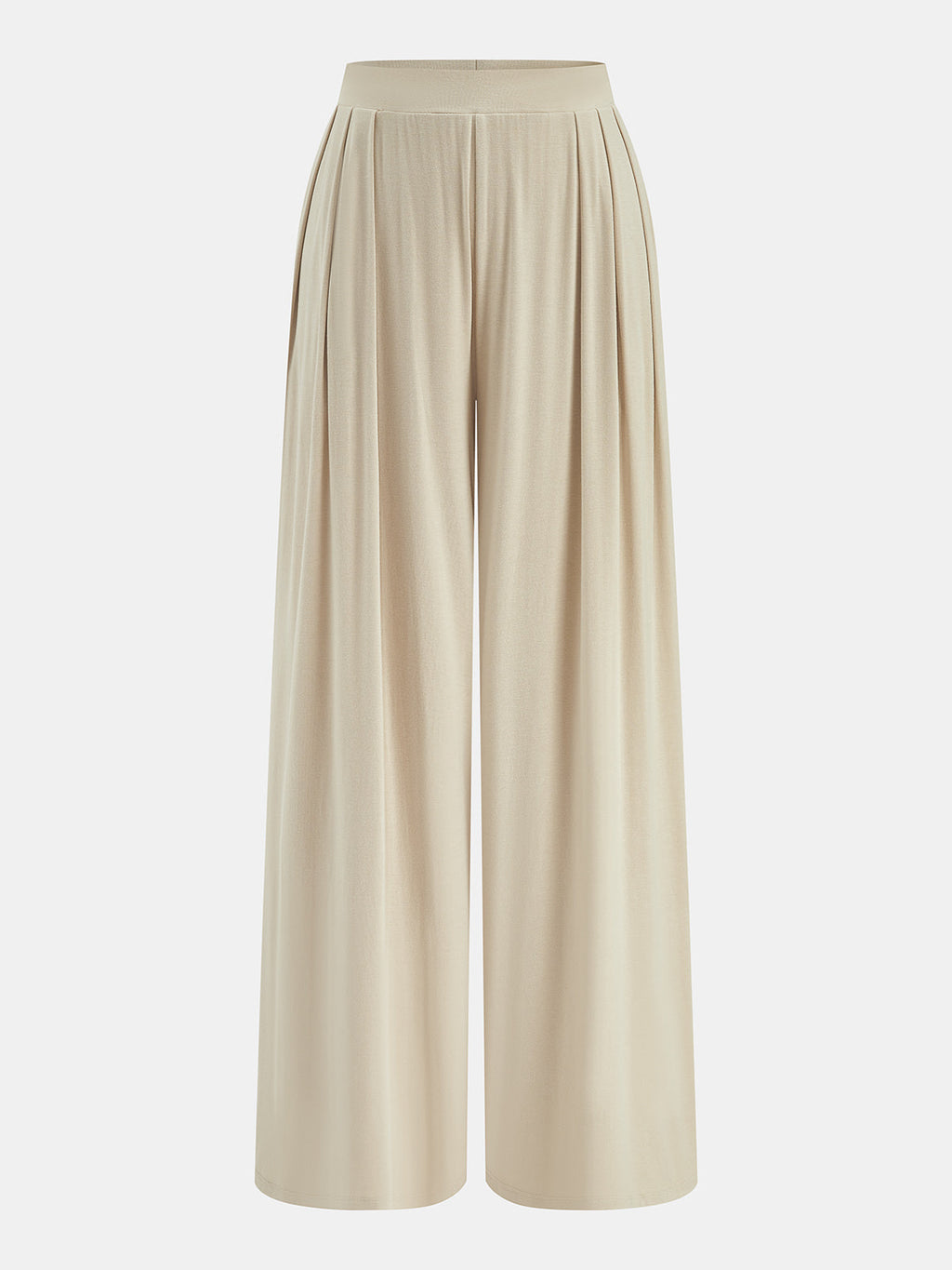 Ruched Crew Neck Top & Pleated Pants Set