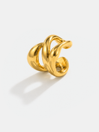 Minimalist Twisted Interlaced Ear Cuff