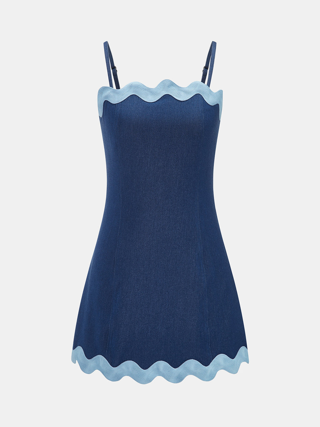 Scalloped Edge Cami Mini Dress