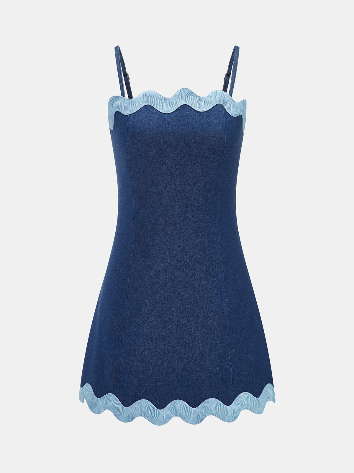 Scalloped Edge Cami Mini Dress