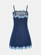 Scalloped Edge Cami Mini Dress