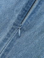 Tie Detail Denim Halter Top