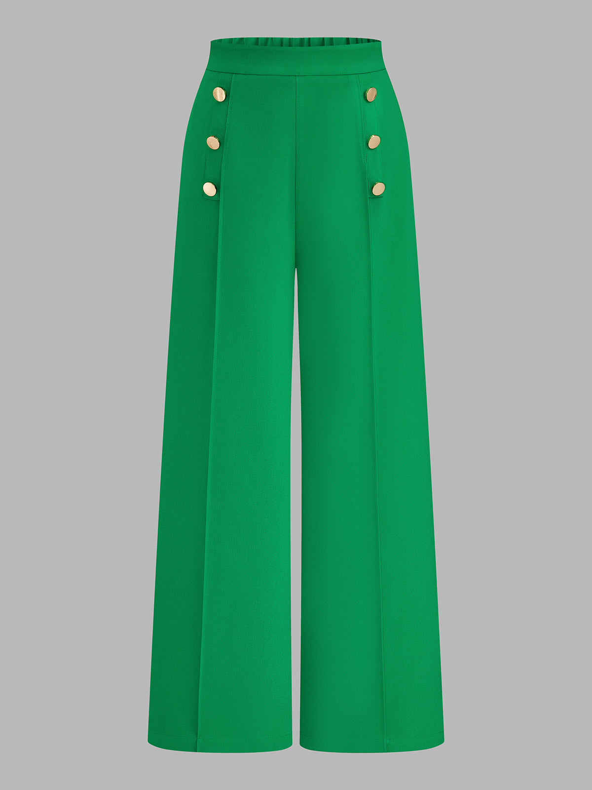 Striped Halter Top & Metal Detail Pants Set