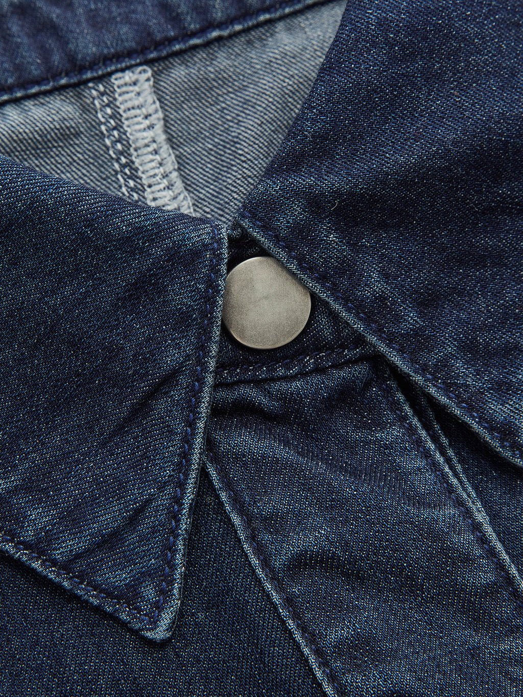 Denim Cropped Shirt & Wide Leg Jeans Set