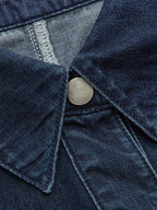 Denim Cropped Shirt & Wide Leg Jeans Set
