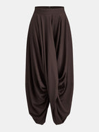 Draped Twist Front Maxi Skirt