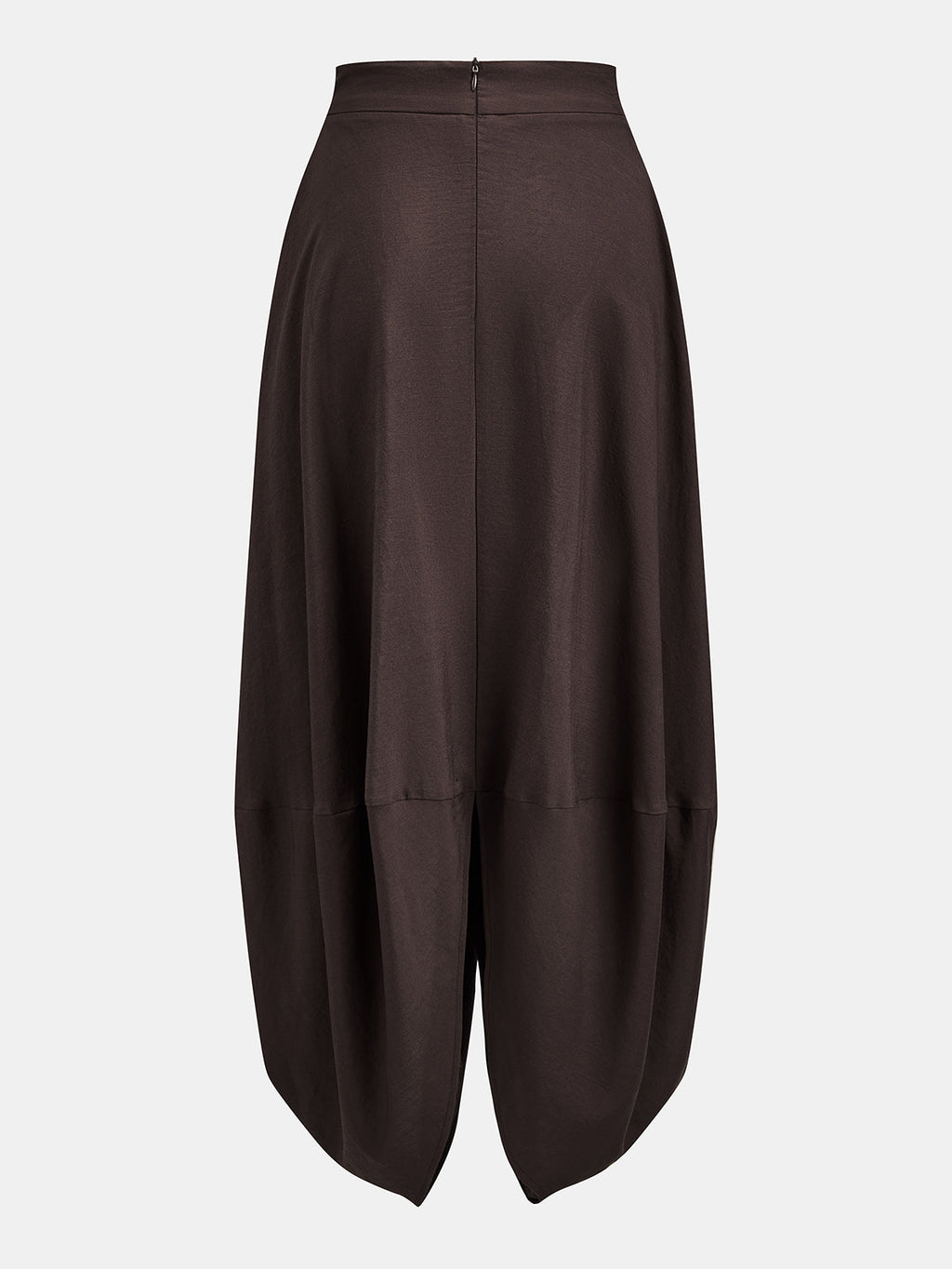 Draped Twist Front Maxi Skirt