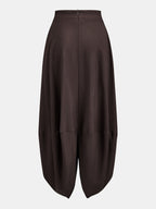 Draped Twist Front Maxi Skirt