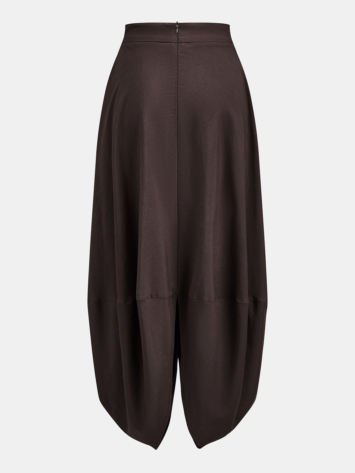 Draped Twist Front Maxi Skirt