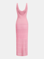 Sleeveless Bodycon Knit Maxi Dress