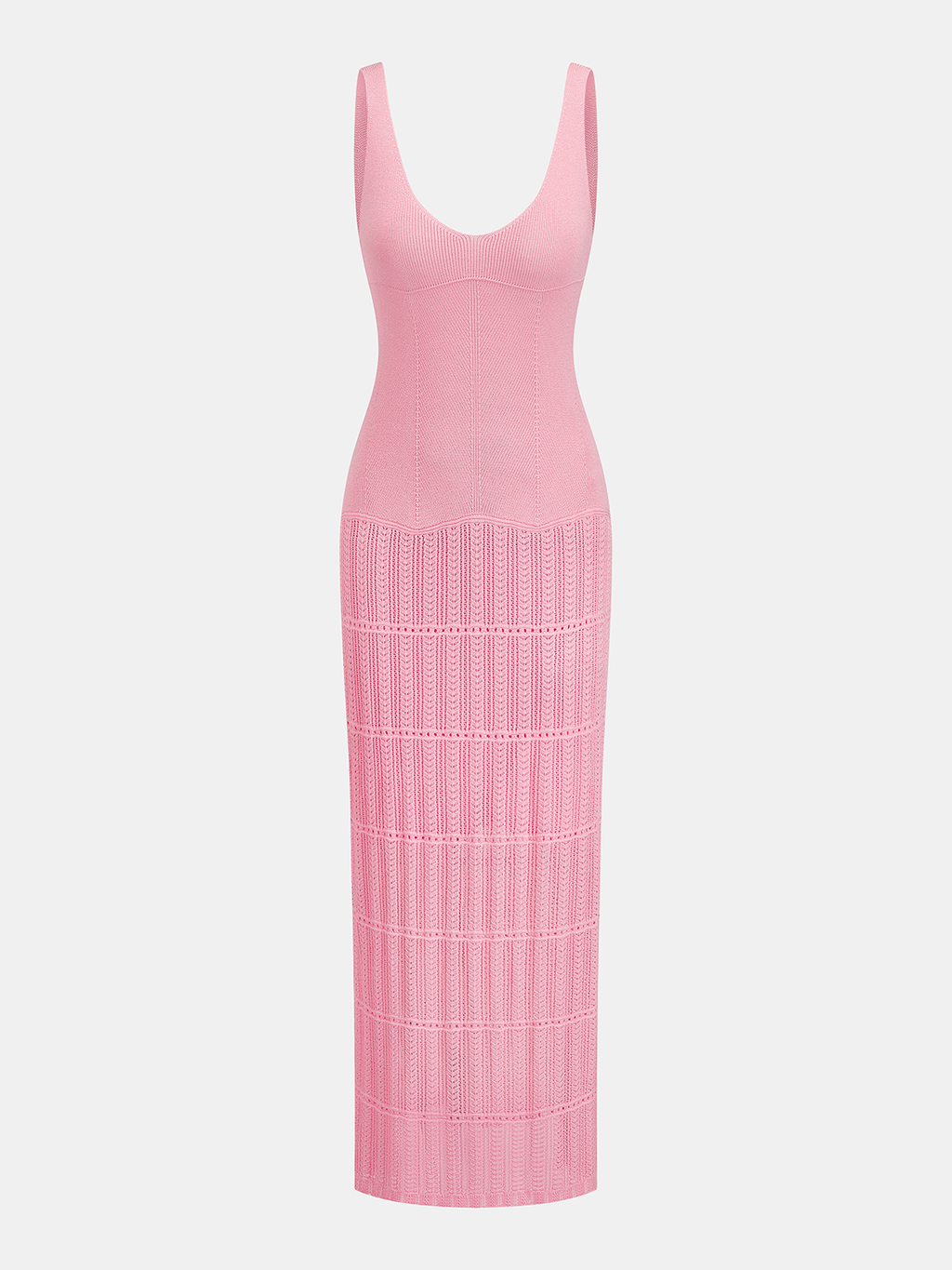 Sleeveless Bodycon Knit Maxi Dress