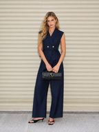 Double Button Lapel Vest & Pants Set