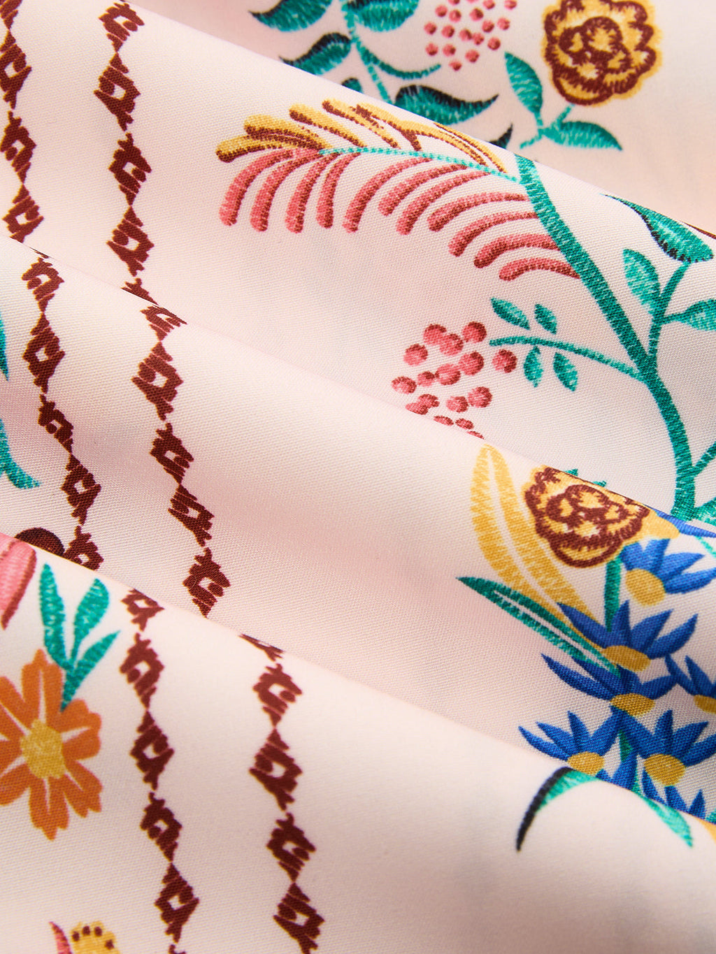 Floral Print Pearl Strap Maxi Dress