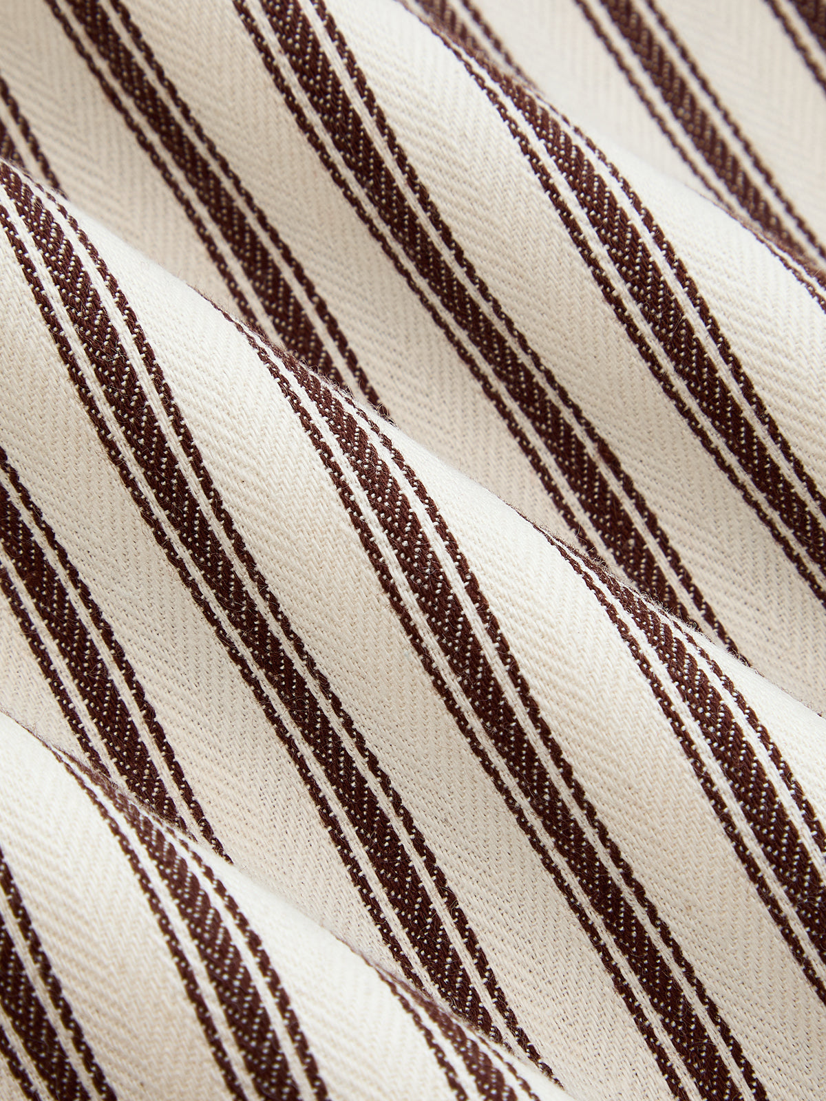 Roll Sleeve Striped Shirt Midi Dress