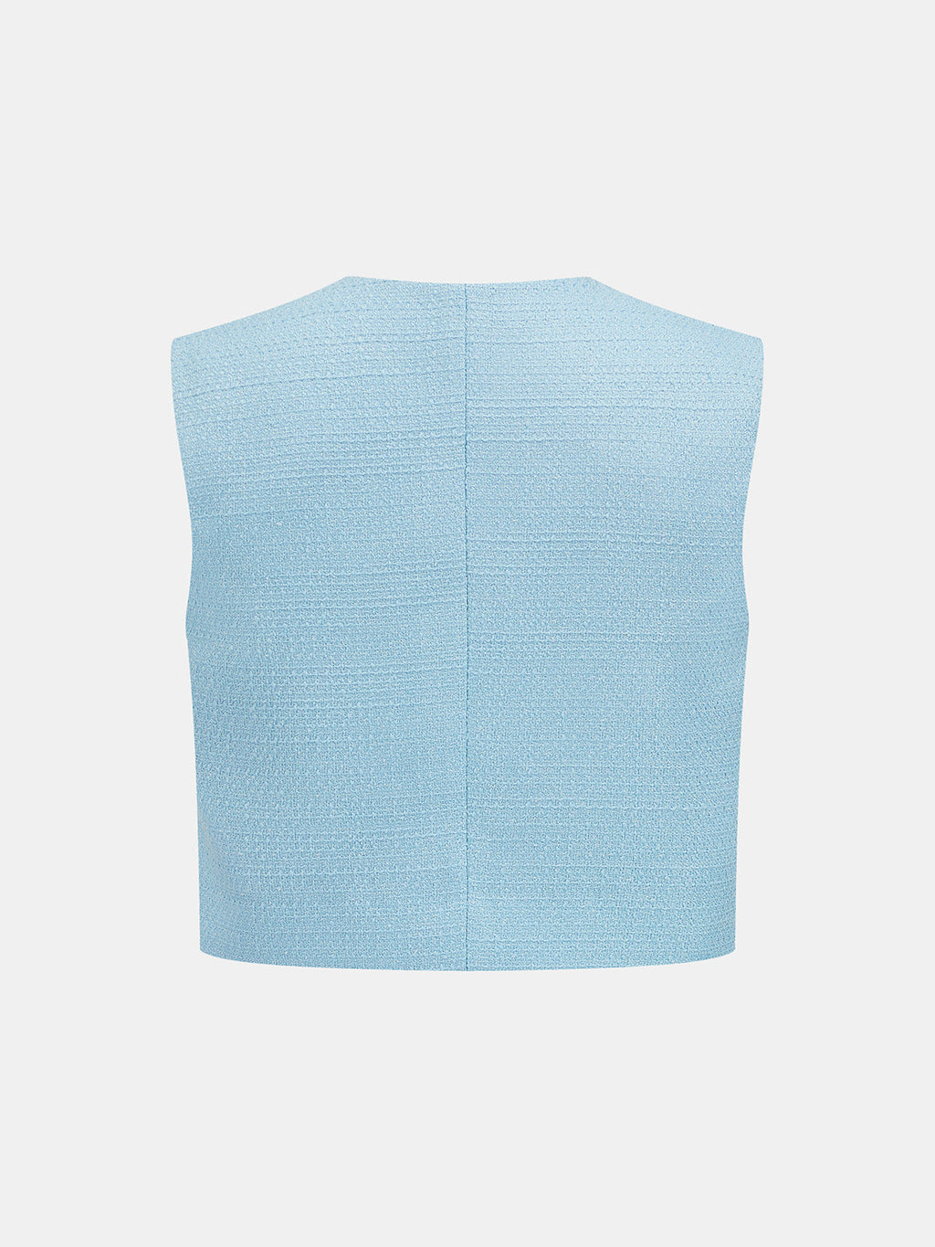 Sleeveless Textured Vest & Pleated Pant Set