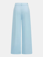 Sleeveless Textured Vest & Pleated Pant Set