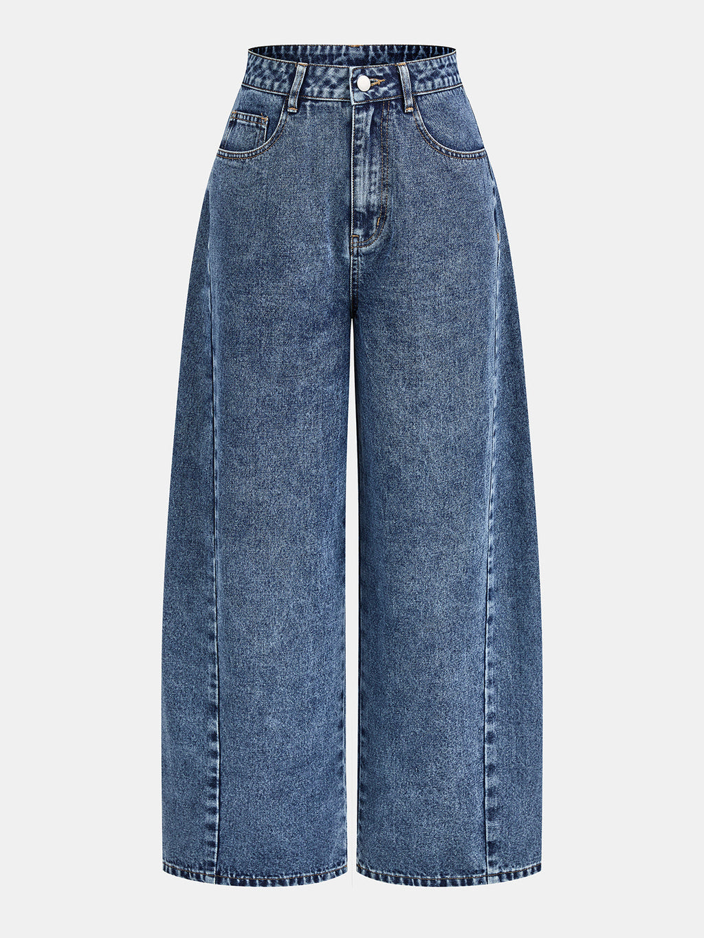 High Waist Barrel Leg Jeans