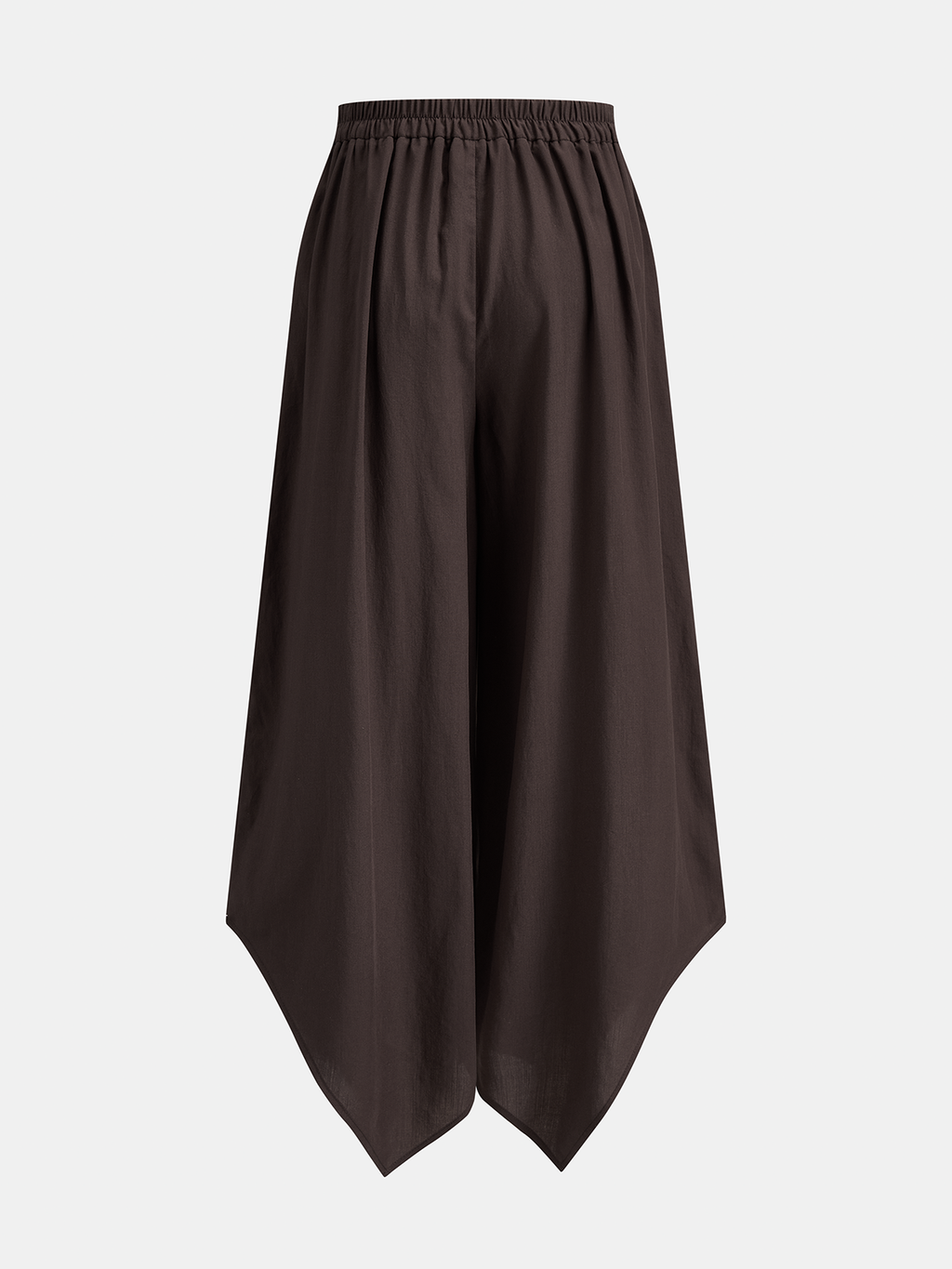 Irregular Hem Wide Leg Pants