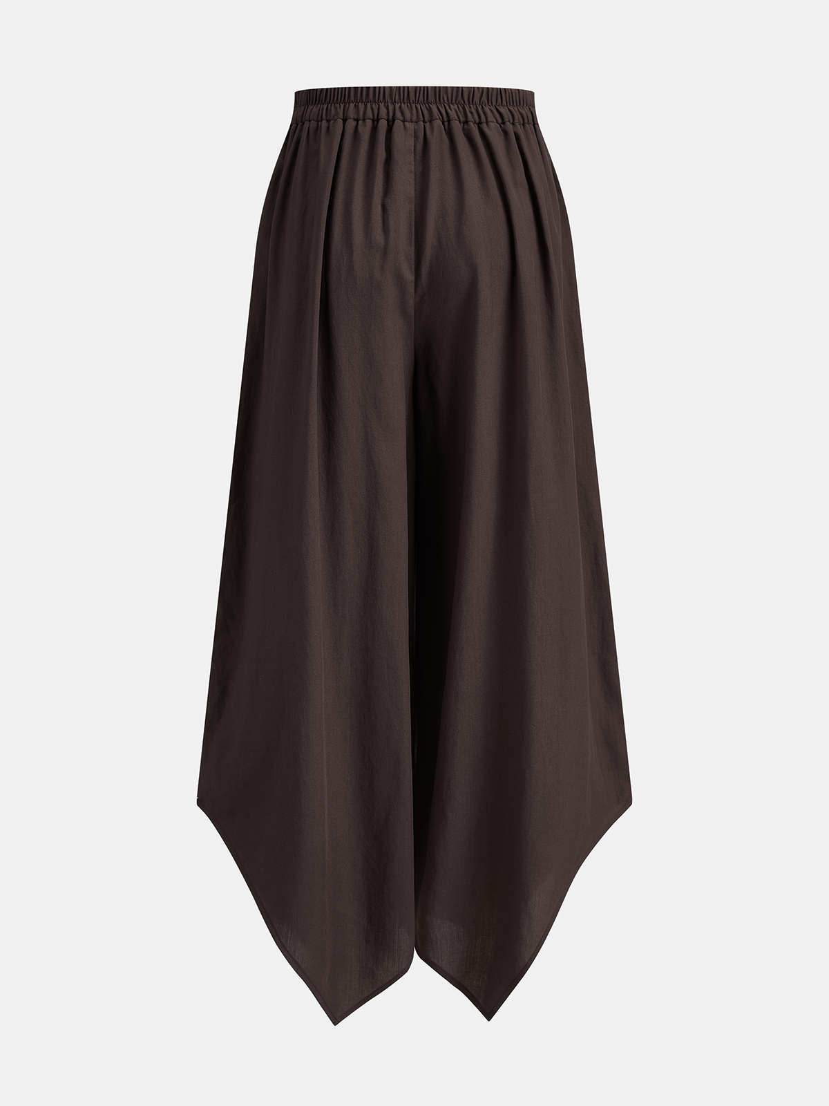 Irregular Hem Wide Leg Pants