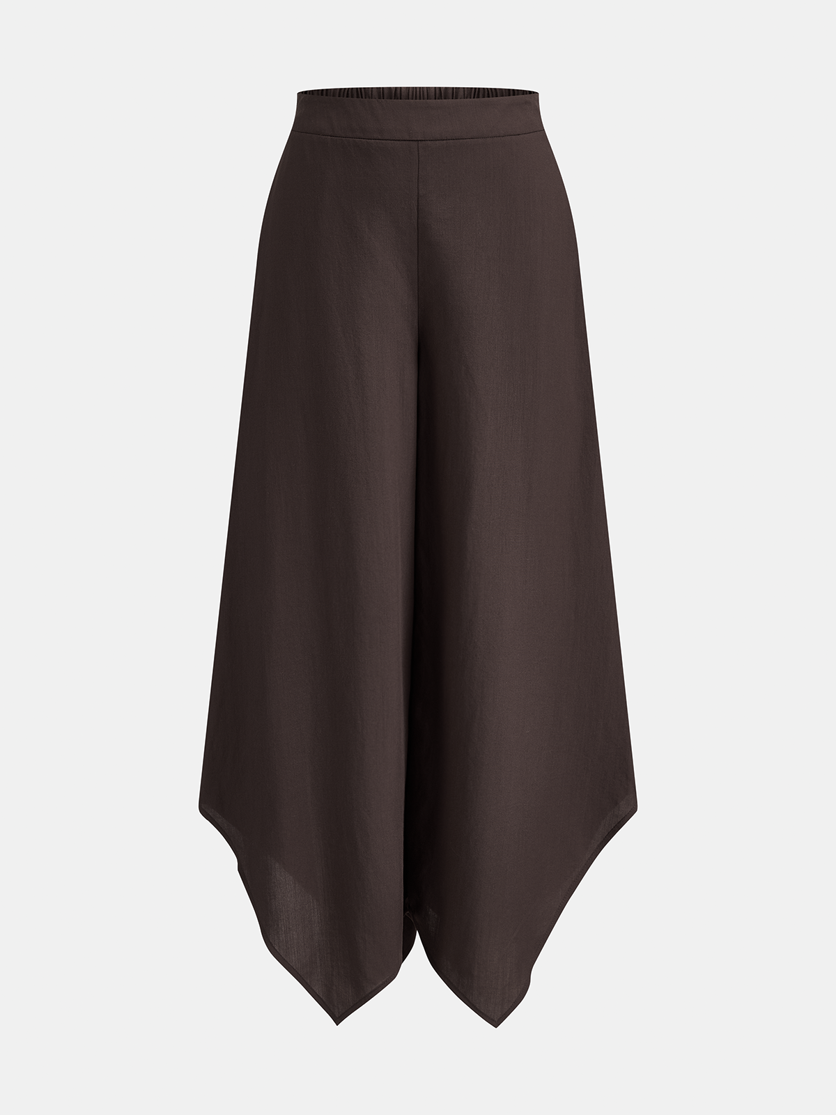 Irregular Hem Wide Leg Pants