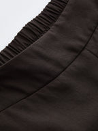 Irregular Hem Wide Leg Pants