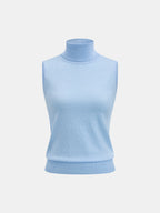 Turtleneck Sleeveless Knit Top